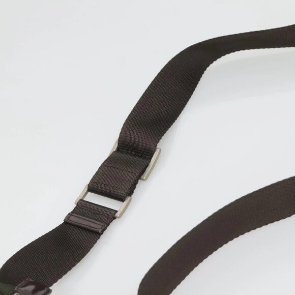 PRADA Shoulder Bag Nylon Khaki Silver Auth - Picture 6 of 16